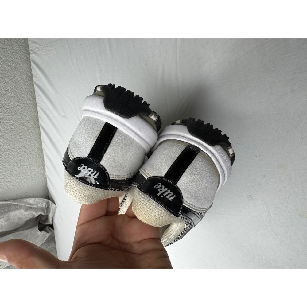 Nike Air Golf Shoes White Black Houndstooth Spiked 317626-101 Mens 8.5 - Picture 6 of 8